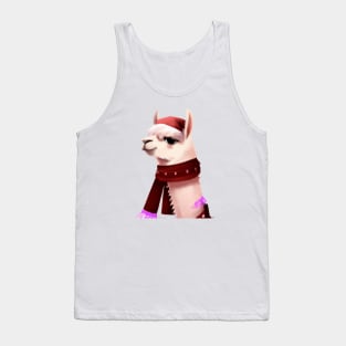 Cute Llama Drawing Tank Top